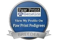 Paw Print Genetics — view our profile on Paw Print Pedigrees